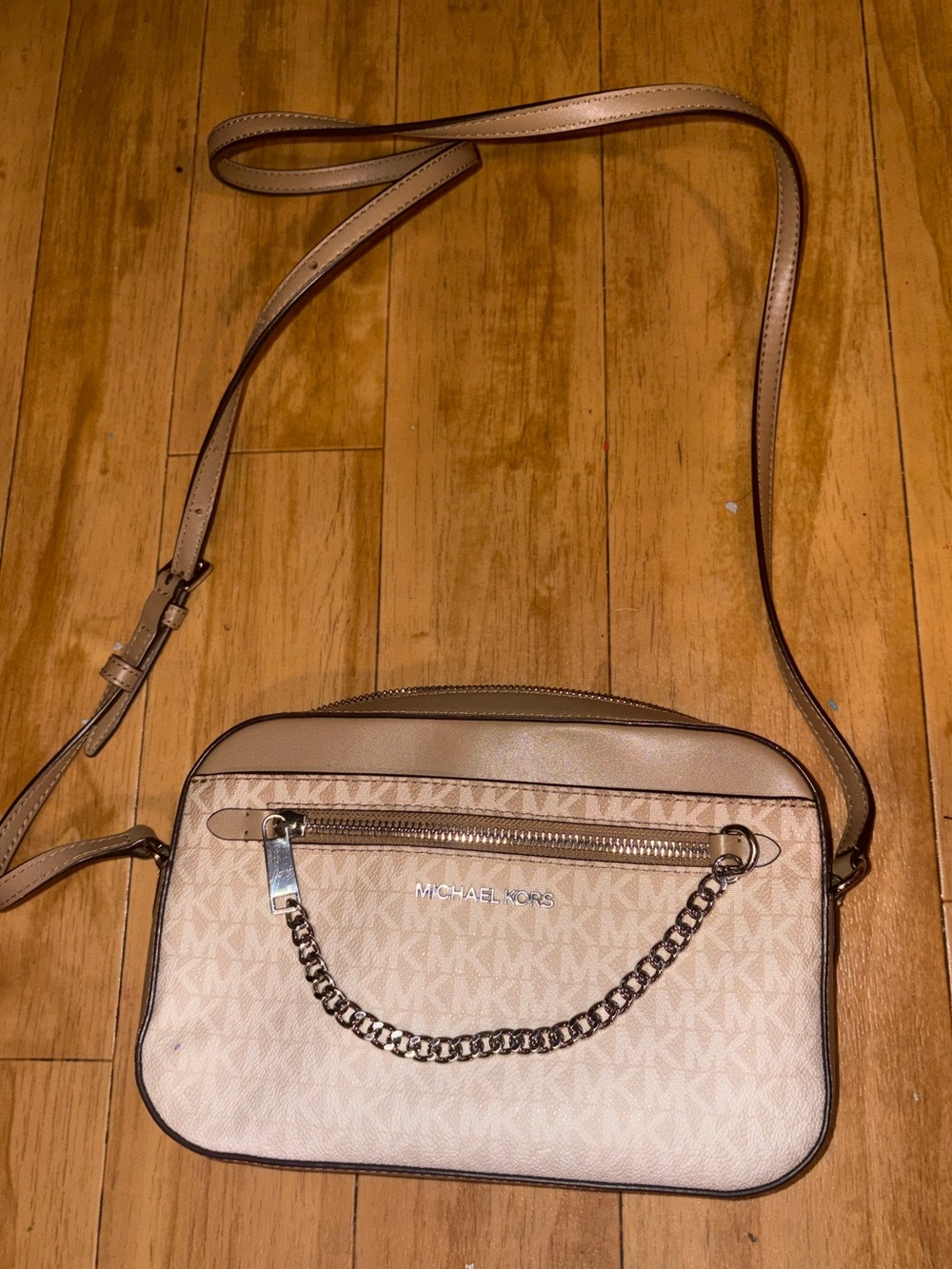 Michael Kors Jet Set Large Ombré Signature Logo Crossbody